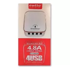 Cargador Ewtto 4.8a Carga Rapida 4 Puerto Usb / Crisol Tecno