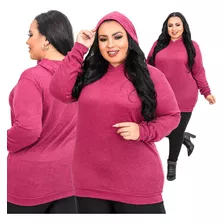 Blusão Segunda Pele Oversize Grande Para Mulheres Gordinhas