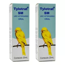 Kit 2 Tylotrat Sm 20ml - Microplasmose Respiração Pássaros