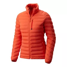 Campera Mountain Hardwear Pluma Stretch Mujer (bright Ember)