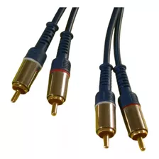 Cable Audio Stereo 2 Rca 2 Rca Mallado Reforzados 20 Metros