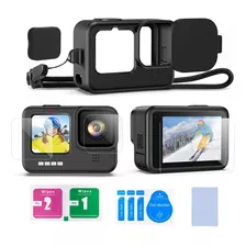 Kit Para Gopro Hero 9 10 11 Carcasa Y Cristales Protectores