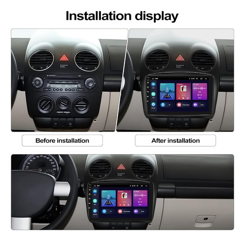 2g32g Android 11 Radio De Coche Para Vw Beetle 2004-2010 Con Foto 2