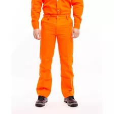 Pantalon De Trabajo Gabardina 8 Naranja Er1295