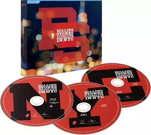Rolling Stones Licked Live In Nyc Bluray + 2 Cds Nuevo Imp.