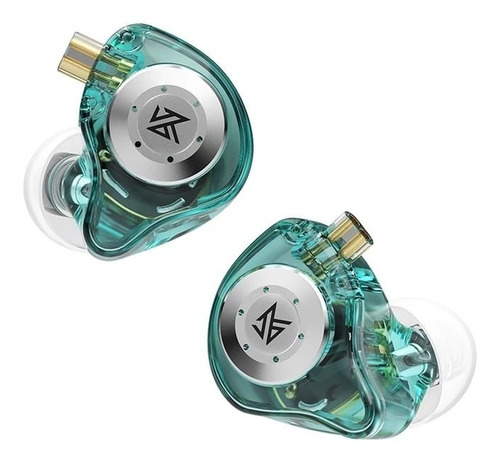 Audífonos Kz Edx Pro Tipo Monitor Sin Micrófono Color Cyan