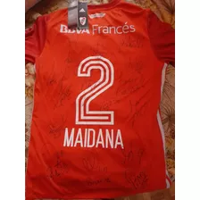 Remera De River Firmada 