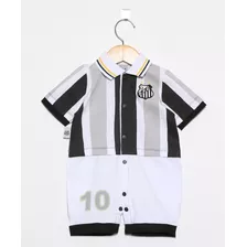 Macacão Bebê Santos Uniforme Campo Oficial