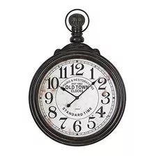 Deco 79 52107 Reloj De Pared De Madera 39x28