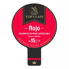 Colorante Liposoluble En Polvo Rojo 15gr / 50cc Top Class