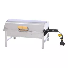 Churrasqueira Elétrica 1800w 220v Inox 430 Portátil A Bafo