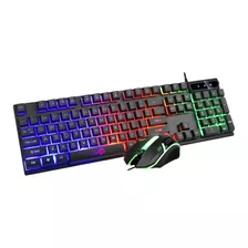 Pack Teclado Gamer + Mouse Gamer Rgb Jugadores Escritorio 