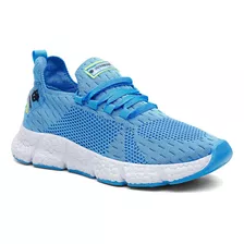 Tenis Feminino Masculino Academia Caminhada Xtreme Azul Leve