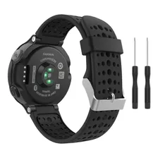 Kit Pulseira Para Garmin 235 735xt + 2 Chaves Para Troca Cor Preto / Preto