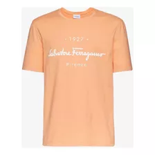 Playera Salvatore Ferragamo Tshirt Naranja Original Hombre