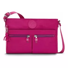 Bolsa Cross Body Kipling Color Pink Fuchsia Modelo New Angie