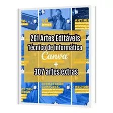 Pack Artes Editáveis Para Técnico De Informática