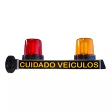 3x Sinalizador Garagem Sonoro Led Entrada Saida Carro St1396