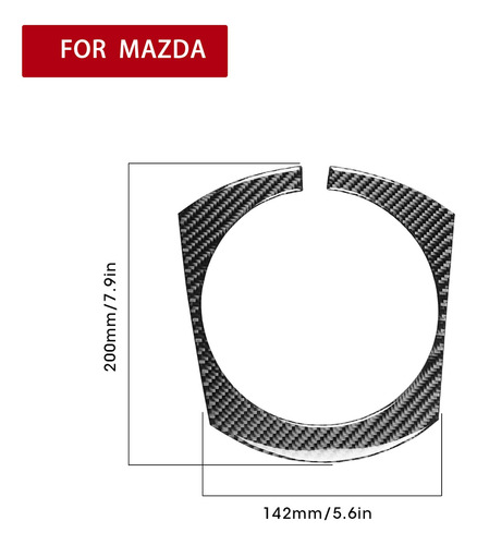 Panel De Cambio De Marchas De Fibra De Carbono Para Mazda Foto 10