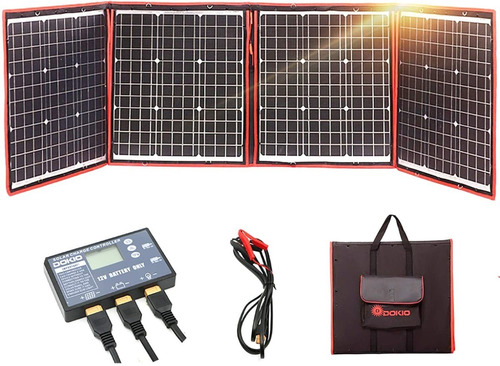 Cargador Bateria 12-24v Kit Panel Solar Monocristalino 160w
