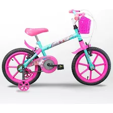 Bicicleta Infantil Menina Aro 16 Com Rodinhas
