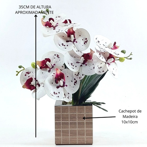 Comprar Orquídea 3d Artificial Em Vaso Espelhado Arranjo Decoração - Apenas  R$ 78,99 - Peças para Moto