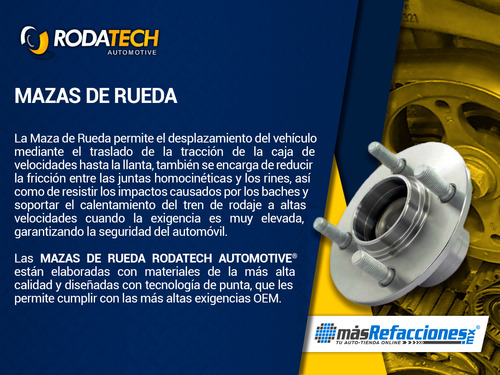 1 Maza De Rueda Tras Izq/der Pathfinder V6 3.5l 04 Rodatech Foto 7