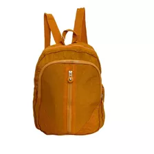 Bolsa Mochila De Costa Feminina Impermeável Pequena Laranja