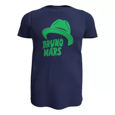 Polera Bruno Mars Fans 100% Algodon, Sombrero, Varias Tallas