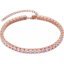 Cacupol Tennis Bracelet For Women Gold/sliver/rose Gold Plat