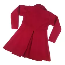 Sobretudo Infantil Vermelho Botões Casaco Blusa De Frio Luxo