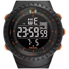 Relógio Smael 1237 Esportivo Led Militar Tático Pretolaranja