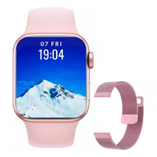 Smart Watch Rose Feminino Faz Ligação Pagamento Nfc Pro 2023