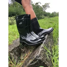 Botas Lluvia Mujer Goma Impermeable Dama Apta Para El Agua.