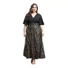 Vestido Largo De Fiesta Elegante Curvy Tallas Extras Maxi