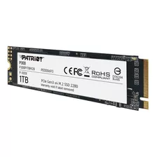 Ssd M2 2280 Patriot P300 Nvme 1.3 Pcie 1tb Gen3 1700mb/s