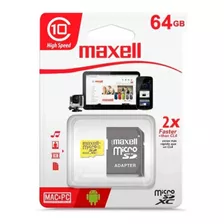 Memoria Micro Sd 64 Gb Maxell Clase 10 //angelstock