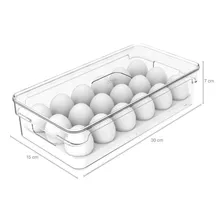 Organizador Porta Ovos 18un Com Tampa Geladeira Cozinha Ou