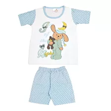Pijama Menino E Menina Infantil Em Algodão Nº 1 Ao 3