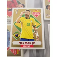 Neymar Jr Oro Gold Extra Stikers Legend Qatar 2022