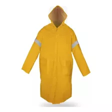 Impermeable Gabardina Largo Con Reflejante Dz1001