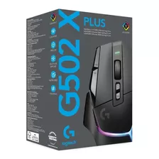 Mouse Gamer Logitech G502 X Plus 25k Dpi Lightforce Rgb Color Negro