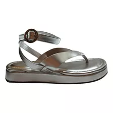 Sandalia Via Uno Papete Flatform Fivela Casual Plataforma