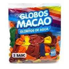 Globo De Agua Bombucha Macao 5 Bolsas X 100 Multicolor