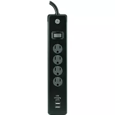 Ge 13478 Surge Protector 4 Outlet 450j 3 Cord 2usb