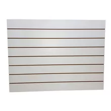 Panel Ranurado 120x90 - Mdf Pintado De Blanco