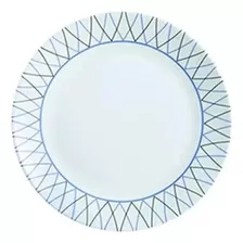 Plato Arcopal Geometrico Ceramica Calidad Postre 18cm