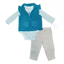 Conjuntos Carters 3p Campera O Chaleco Micropolar Hasta 24m