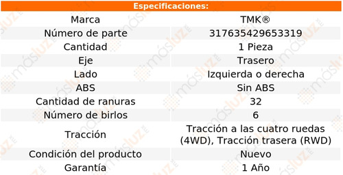 1- Maza Trasera Izq/der Sin Abs Pathfinder V6 4.0l 05/07 Tmk Foto 2