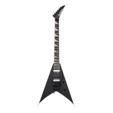 Guitarra Eléctrica Jackson Js Series King V Js32 De Álamo Black With White Bevels Brillante Con Diapasón De Amaranto